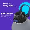 imageBubba Radiant Stainless Steel PushButton Chug Lid 24oz Water Bottle Medium Rubberized ScubaBass
