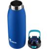 imageBubba Radiant Stainless Steel PushButton Chug Lid 24oz Water Bottle Medium Rubberized ScubaCobalt