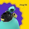 imageBubba Radiant Stainless Steel PushButton Chug Lid 24oz Water Bottle Medium Rubberized ScubaIsland Teal