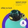 imageBubba Radiant Stainless Steel PushButton Chug Lid 24oz Water Bottle Medium Rubberized ScubaIsland Teal