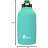 imageBubba Radiant Stainless Steel PushButton Chug Lid 24oz Water Bottle Medium Rubberized ScubaIsland Teal