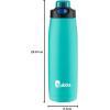 imageBubba Radiant Stainless Steel PushButton Chug Lid 24oz Water Bottle Medium Rubberized ScubaIsland Teal