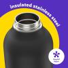 imageBubba Radiant Stainless Steel PushButton Chug Lid 24oz Water Bottle Medium Rubberized ScubaLicorice