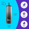 imageBubba Radiant Stainless Steel PushButton Chug Lid 24oz Water Bottle Medium Rubberized ScubaLicorice Crystal Ombre
