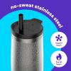 imageBubba Radiant Stainless Steel PushButton Chug Lid 24oz Water Bottle Medium Rubberized ScubaLicorice Crystal Ombre