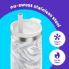 imageBubba Radiant Stainless Steel PushButton Chug Lid 24oz Water Bottle Medium Rubberized ScubaLight Stone Marble Swirl