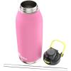 imageBubba Radiant Stainless Steel PushButton Chug Lid 24oz Water Bottle Medium Rubberized ScubaRubberized Azalea