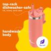 imageBubba Radiant Stainless Steel PushButton Chug Lid 24oz Water Bottle Medium Rubberized ScubaRubberized Coral