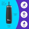 imageBubba Radiant Stainless Steel PushButton Chug Lid 24oz Water Bottle Medium Rubberized ScubaRubberized Licorice