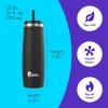 imageBubba Radiant Stainless Steel PushButton Chug Lid 24oz Water Bottle Medium Rubberized ScubaRubberized Licorice