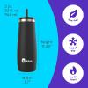 imageBubba Radiant Stainless Steel PushButton Chug Lid 24oz Water Bottle Medium Rubberized ScubaRubberized Licorice