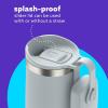 imageBubba Radiant Stainless Steel PushButton Chug Lid 24oz Water Bottle Medium Rubberized ScubaRubberized Light Stone