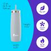 imageBubba Radiant Stainless Steel PushButton Chug Lid 24oz Water Bottle Medium Rubberized ScubaRubberized Light Stone