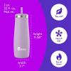 imageBubba Radiant Stainless Steel PushButton Chug Lid 24oz Water Bottle Medium Rubberized ScubaRubberized Lilac Dream