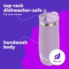 imageBubba Radiant Stainless Steel PushButton Chug Lid 24oz Water Bottle Medium Rubberized ScubaRubberized Lilac Dream