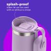 imageBubba Radiant Stainless Steel PushButton Chug Lid 24oz Water Bottle Medium Rubberized ScubaRubberized Lilac Dream