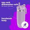 imageBubba Radiant Stainless Steel PushButton Chug Lid 24oz Water Bottle Medium Rubberized ScubaRubberized Lilac Dream