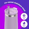 imageBubba Radiant Stainless Steel PushButton Chug Lid 24oz Water Bottle Medium Rubberized ScubaRubberized Lilac Dream