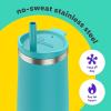 imageBubba Radiant Stainless Steel PushButton Chug Lid 24oz Water Bottle Medium Rubberized ScubaRubberized Scuba