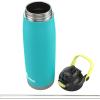 imageBubba Radiant Stainless Steel PushButton Chug Lid 24oz Water Bottle Medium Rubberized ScubaRubberized Scuba