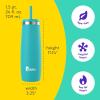 imageBubba Radiant Stainless Steel PushButton Chug Lid 24oz Water Bottle Medium Rubberized ScubaRubberized Scuba