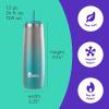 imageBubba Radiant Stainless Steel PushButton Chug Lid 24oz Water Bottle Medium Rubberized ScubaScuba Crystal Ombre