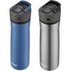 imageContigo 24oz Leakproof Stainless Steel Water Bottle with Straw ampamp Handle Dual Insulated for Cold ampamp Hot Drinks Pack of 2Blue CornStainless Steel w Licorice