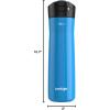 imageContigo 24oz Leakproof Stainless Steel Water Bottle with Straw ampamp Handle Dual Insulated for Cold ampamp Hot Drinks Pack of 2Blue Poppy
