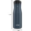 imageContigo 24oz Leakproof Stainless Steel Water Bottle with Straw ampamp Handle Dual Insulated for Cold ampamp Hot Drinks Pack of 2Blueberry