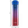 imageContigo 24oz Leakproof Stainless Steel Water Bottle with Straw ampamp Handle Dual Insulated for Cold ampamp Hot Drinks Pack of 2Lazuli Ombre