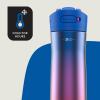 imageContigo 24oz Leakproof Stainless Steel Water Bottle with Straw ampamp Handle Dual Insulated for Cold ampamp Hot Drinks Pack of 2Lazuli Ombre