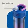 imageContigo 24oz Leakproof Stainless Steel Water Bottle with Straw ampamp Handle Dual Insulated for Cold ampamp Hot Drinks Pack of 2Lazuli Ombre