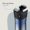 imageContigo 24oz Leakproof Stainless Steel Water Bottle with Straw ampamp Handle Dual Insulated for Cold ampamp Hot Drinks Pack of 2Licorice Ombre