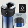 imageContigo 24oz Leakproof Stainless Steel Water Bottle with Straw ampamp Handle Dual Insulated for Cold ampamp Hot Drinks Pack of 2Licorice Ombre
