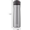 imageContigo 24oz Leakproof Stainless Steel Water Bottle with Straw ampamp Handle Dual Insulated for Cold ampamp Hot Drinks Pack of 2Stainless Steel w Dragonfruit