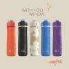 imageContigo 24oz Leakproof Stainless Steel Water Bottle with Straw ampamp Handle Dual Insulated for Cold ampamp Hot Drinks Pack of 2Tangerine