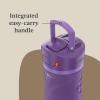 imageContigo 24oz Leakproof Stainless Steel Water Bottle with Straw ampamp Handle Dual Insulated for Cold ampamp Hot Drinks Pack of 2Violet