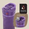 imageContigo 24oz Leakproof Stainless Steel Water Bottle with Straw ampamp Handle Dual Insulated for Cold ampamp Hot Drinks Pack of 2Violet