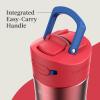 imageContigo 24oz Leakproof Stainless Steel Water Bottle with Straw ampamp Handle Dual Insulated for Cold ampamp Hot Drinks Pack of 2Watermelon Ombre