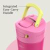imageContigo 24oz Leakproof Stainless Steel Water Bottle with Straw ampamp Handle Dual Insulated for Cold ampamp Hot Drinks Pack of 2Wildberry
