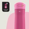 imageContigo 24oz Leakproof Stainless Steel Water Bottle with Straw ampamp Handle Dual Insulated for Cold ampamp Hot Drinks Pack of 2Wildberry
