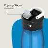 imageContigo Ashland 20 Water Bottle with AUTOSPOUT Lid  Tritan Water Bottle 24oz 3 Pack Juniper ampamp Sake ampamp Bubble TeaBlue Poppy