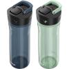imageContigo Ashland 20 Water Bottle with AUTOSPOUT Lid  Tritan Water Bottle 24oz 3 Pack Juniper ampamp Sake ampamp Bubble TeaBlueberryAgave