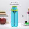 imageContigo Aubrey Kids Water Bottle with Silicone Straw and Spill Proof Lid 14oz 2Pack Whales ampamp Dragon Blue ampamp GreenBlue RaspberryCool Lime  BlueberryJuniper