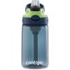 imageContigo Aubrey Kids Water Bottle with Silicone Straw and Spill Proof Lid 14oz 2Pack Whales ampamp Dragon Blue ampamp GreenBlueberry