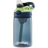 imageContigo Aubrey Kids Water Bottle with Silicone Straw and Spill Proof Lid 14oz 2Pack Whales ampamp Dragon Blue ampamp GreenBlueberry