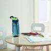 imageContigo Aubrey Kids Water Bottle with Silicone Straw and Spill Proof Lid 14oz 2Pack Whales ampamp Dragon Blue ampamp GreenBlueberry