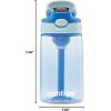 imageContigo Aubrey Kids Water Bottle with Silicone Straw and Spill Proof Lid 14oz 2Pack Whales ampamp Dragon Blue ampamp GreenCotton Candy