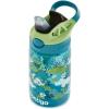 imageContigo Aubrey Kids Water Bottle with Silicone Straw and Spill Proof Lid 14oz 2Pack Whales ampamp Dragon Blue ampamp GreenDinos