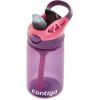 imageContigo Aubrey Kids Water Bottle with Silicone Straw and Spill Proof Lid 14oz 2Pack Whales ampamp Dragon Blue ampamp GreenEggplant